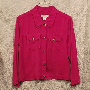 Coldwater Creek - Pink Tencel Jacket - Size Medium